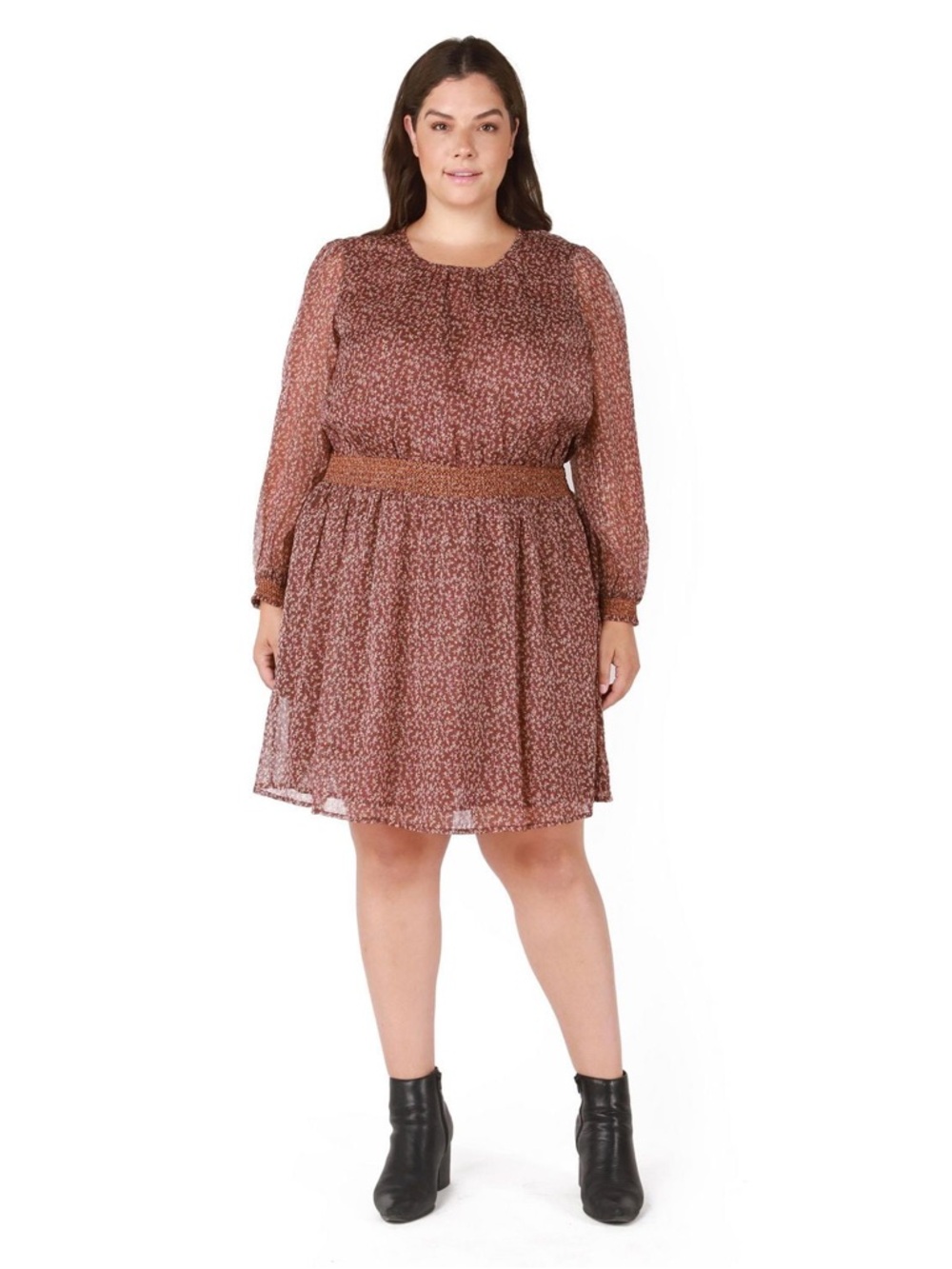 Prairie vibe boho dress w semi sheer exaggerated ballon sleeves shabby chic feel - Picture 3 of 16